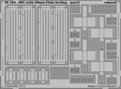 Eduard ED36195 1:35 sWS with 20mm Flakvierling