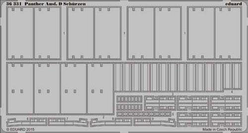Eduard ED36331 1:35 Panther Ausf.D Schurzen/Schurzen