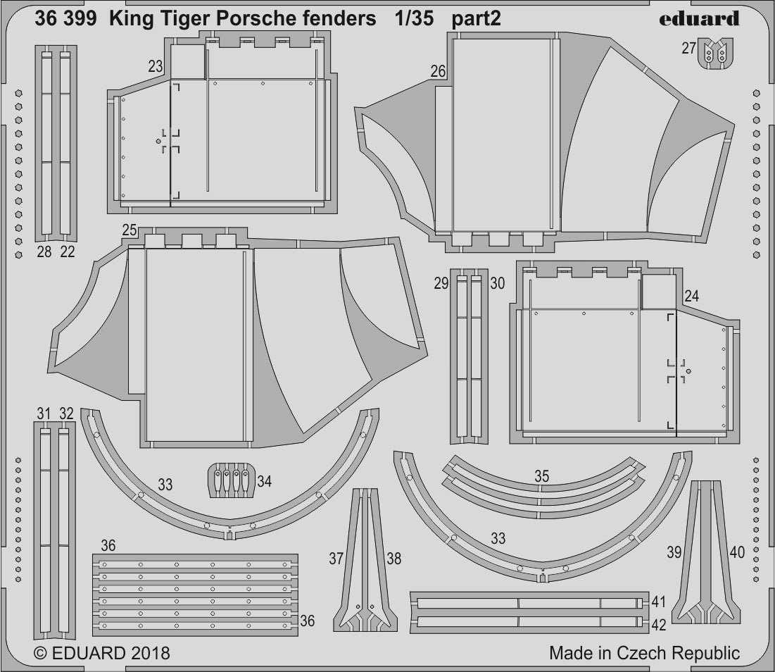 Eduard ED36399 1:35 Sd.Kfz.182 King Tiger Porsche fenders