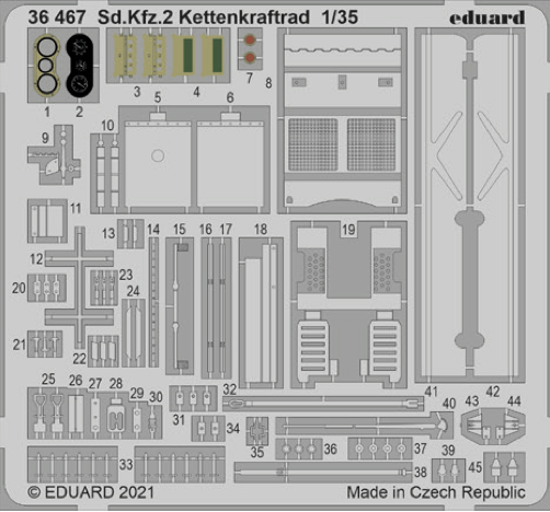 Eduard ED36467 1:35 Sd.Kfz.2 Kettenkraftrad