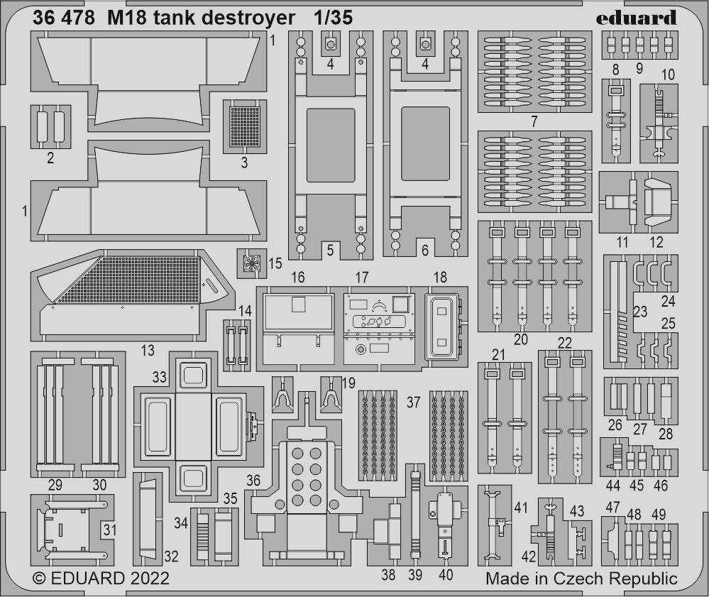 Eduard ED36478 1:35 M18 Hellcat tank destroyer