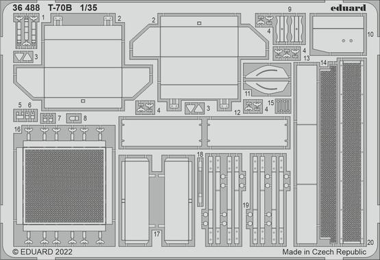 Eduard ED36488 1:35 Soviet T-70B