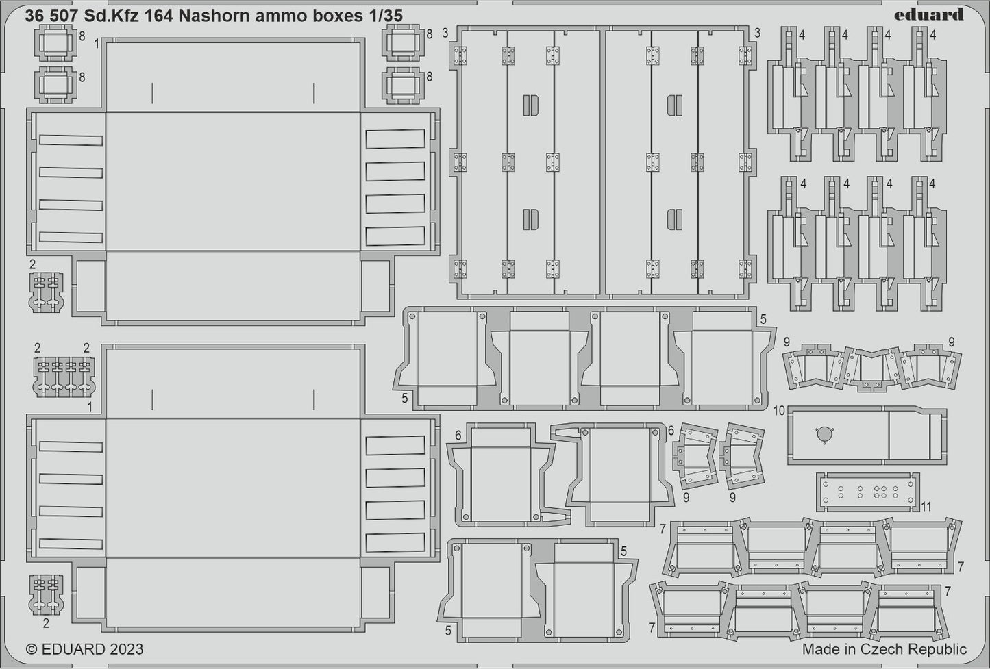 Eduard ED36507 1:35 Sd.Kfz.164 Nashorn ammo boxes