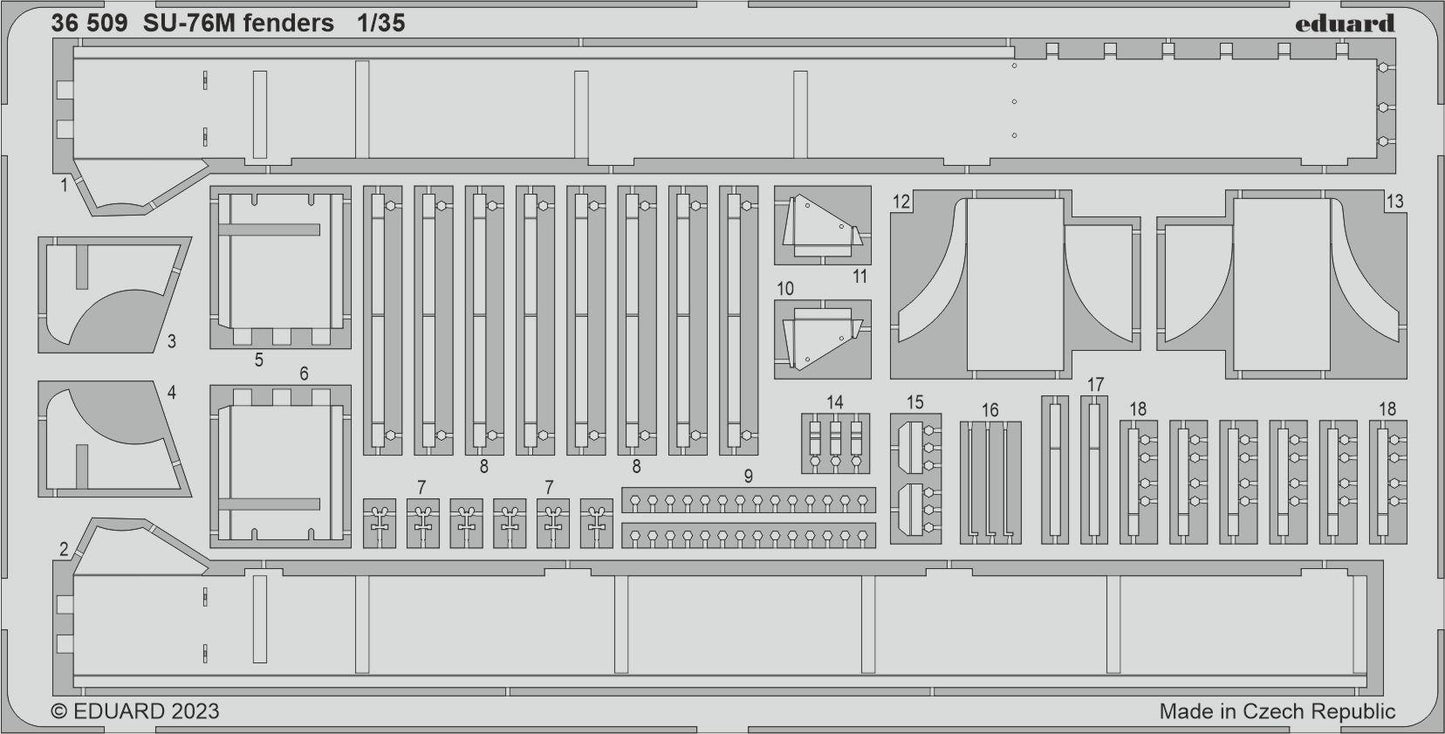 Eduard ED36509 1:35 Soviet Su-76M SPG fenders
