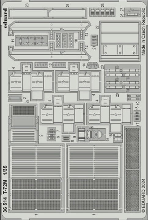 Eduard ED36514 1:35 Soviet T-72M