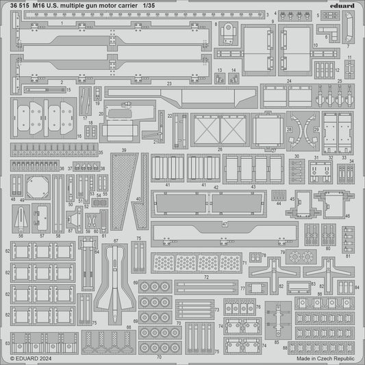 Eduard ED36515 1:35 M16 Multi Gun Motor Carriage