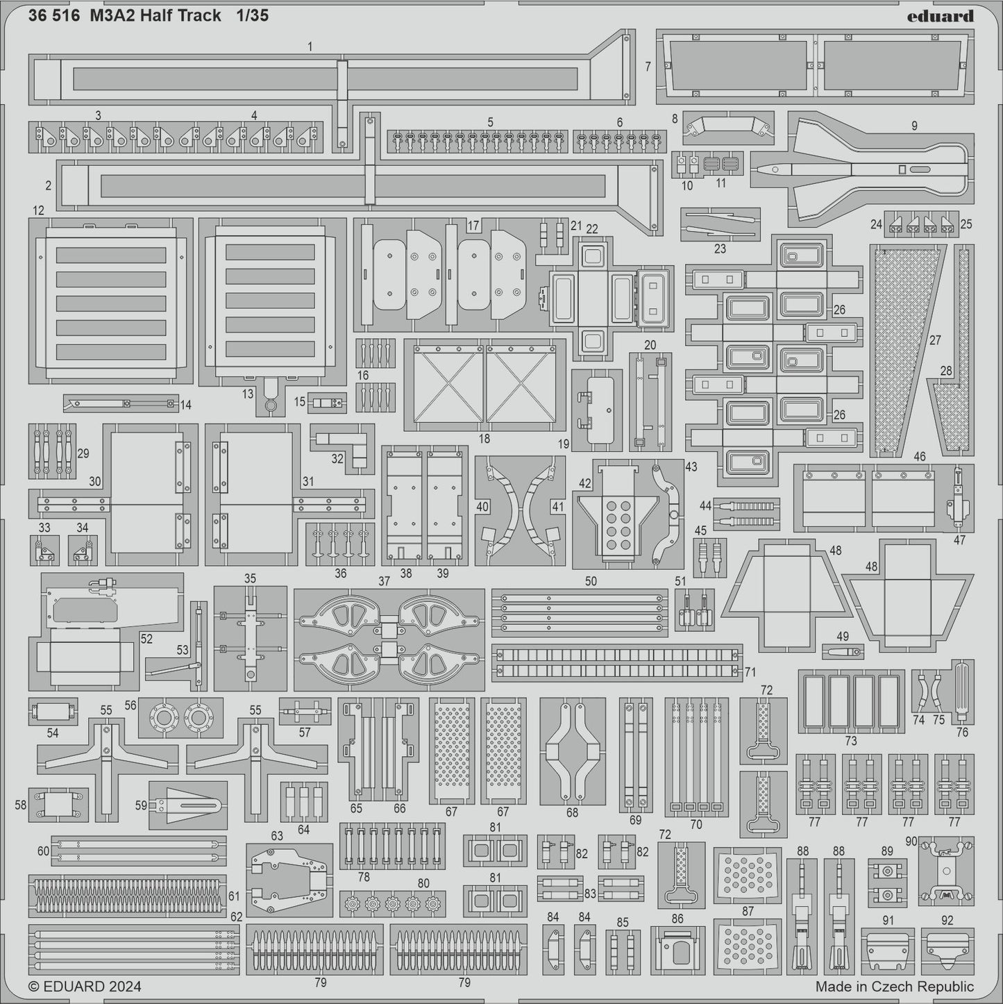 Eduard ED36516 1:35 M3A2 U.S