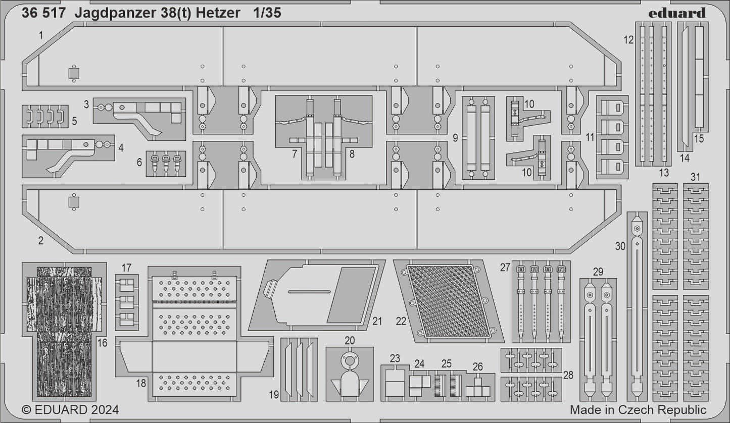 Eduard ED36517 1:35 Jagdpanzer 38