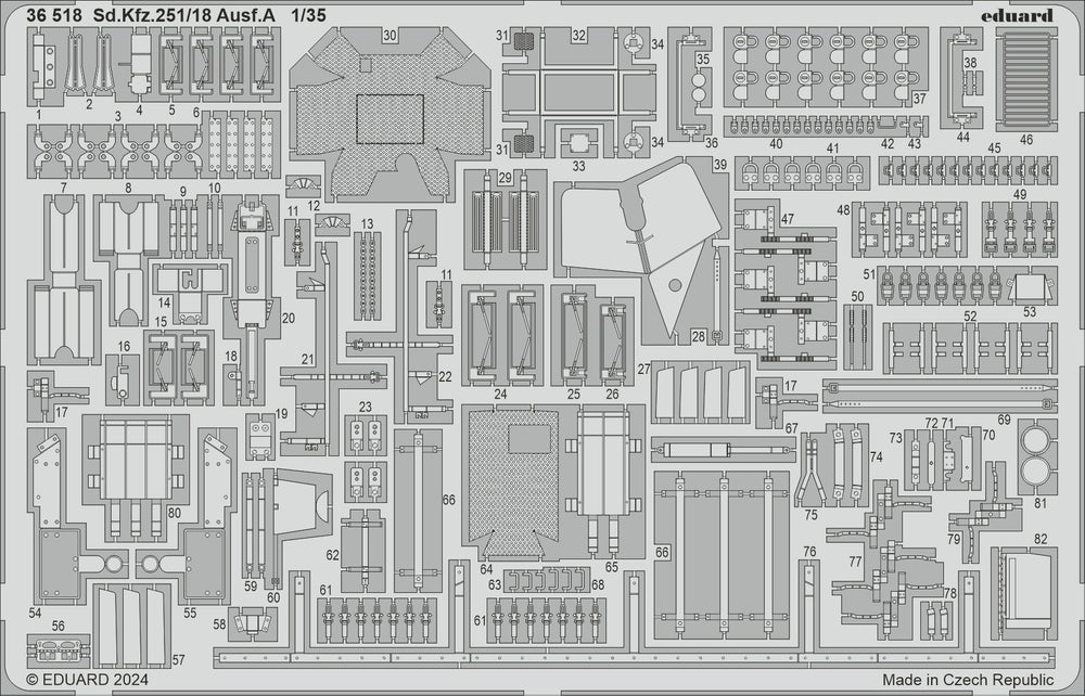 Eduard ED36518 Sd.Kfz.251/18 Ausf.A 1:35