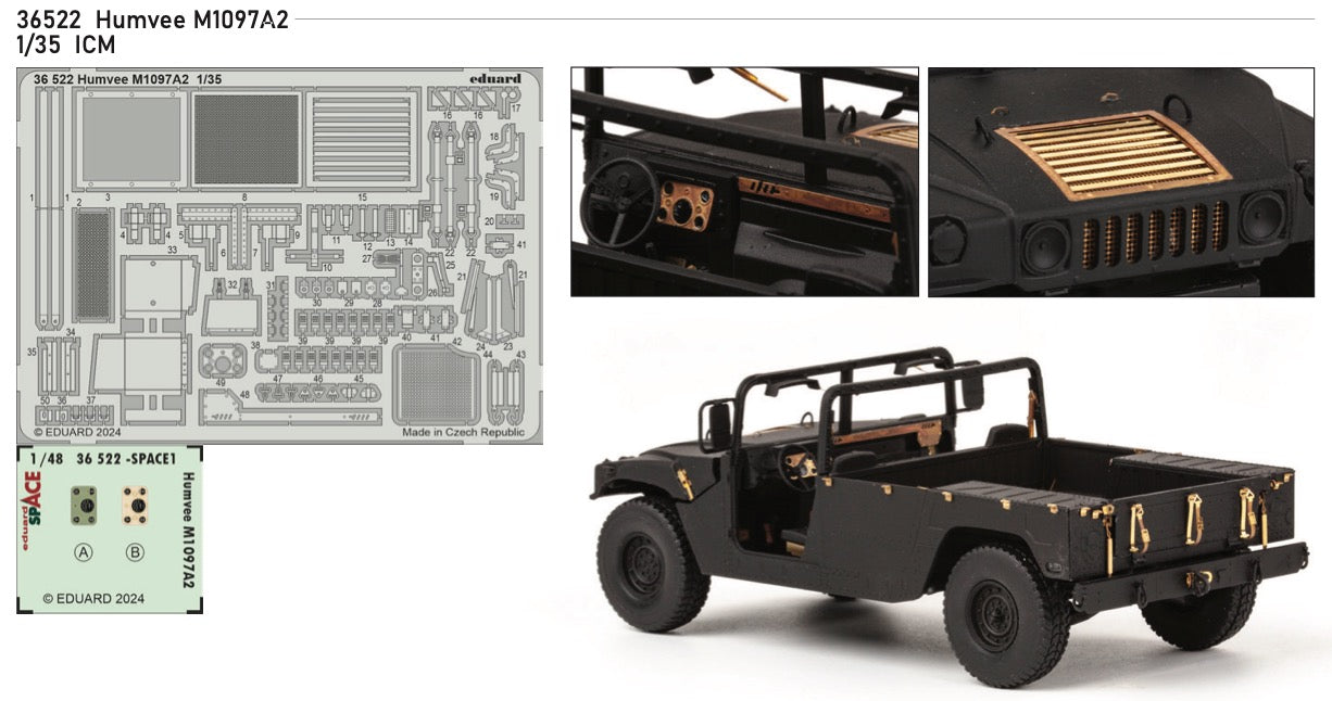 Eduard ED36522 Humvee M1097A2 1:35