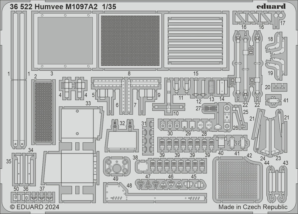 Eduard ED36522 Humvee M1097A2 1:35