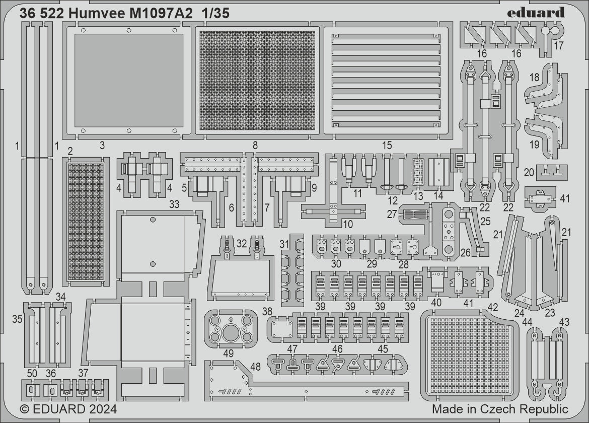 Eduard ED36522 Humvee M1097A2 1:35