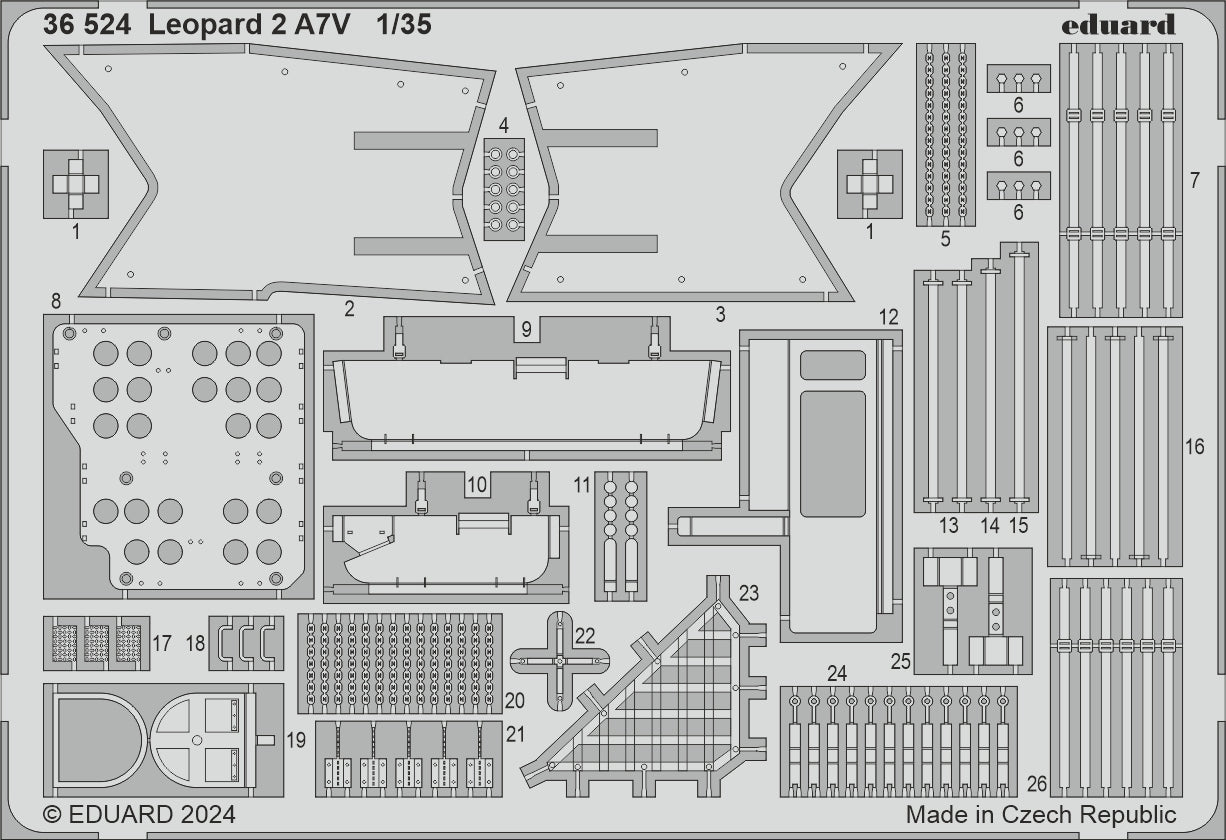 Eduard ED36524 Leopard 2 A7V 1:35