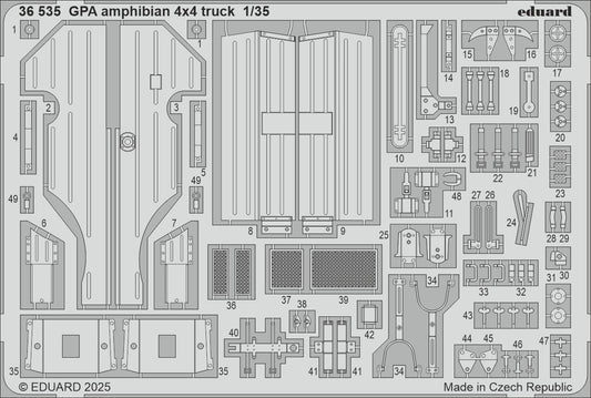 Eduard ED36535 GPA amphibian 4x4 truck 1:35