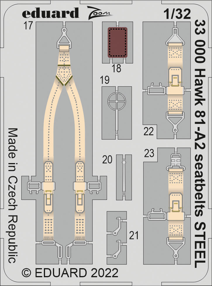 Eduard ED3DL32006 1:32 Curtiss Hawk 81-A2 SPACE 3D Decal & PE Set