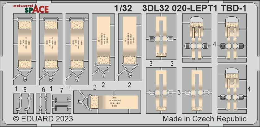 Eduard ED3DL32020 1:32 Douglas TBD-1 Devastator SPACE set
