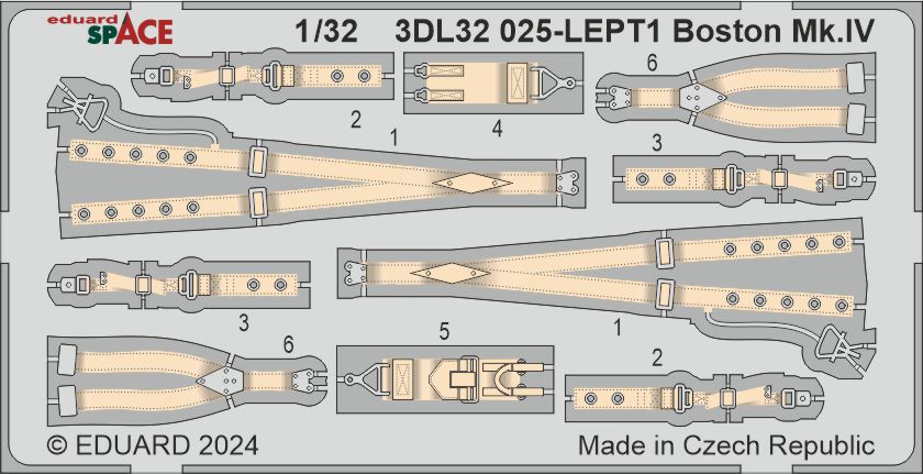 Eduard ED3DL32025 Douglas Boston Mk.IV SPACE 1:32