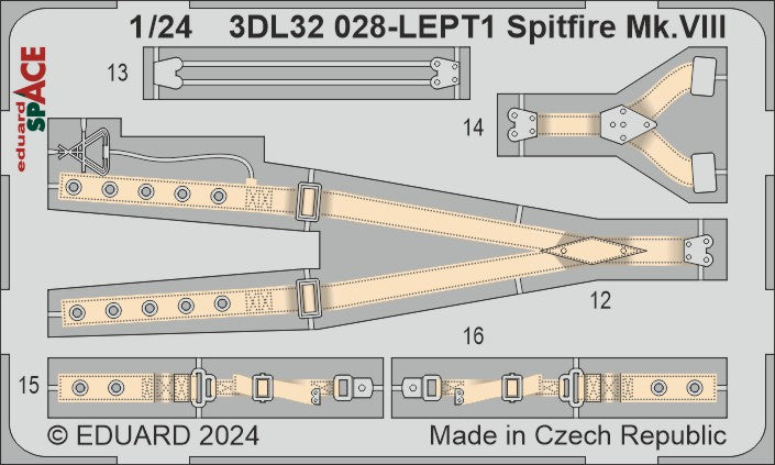 Eduard ED3DL32028 1:32 Supermarine Spitfire Mk.VIII SPACE