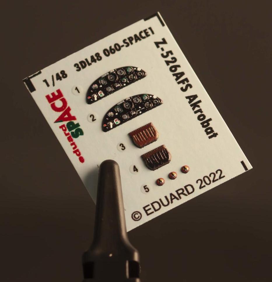 Eduard ED3DL48060 1:48 Zlin Z-526AFS Akrobat SPACE 3D Decal & PE Set