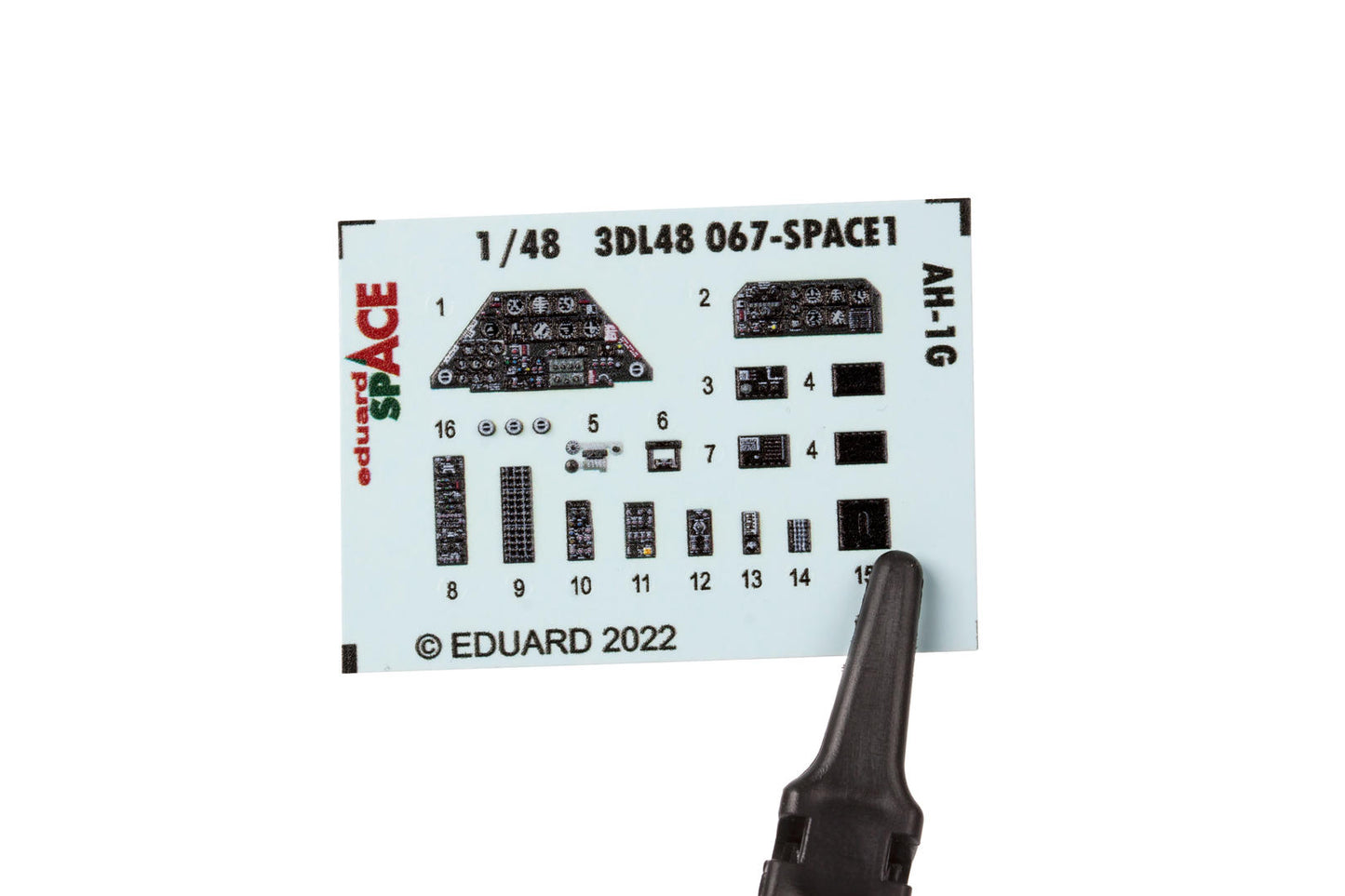 Eduard ED3DL48067 1:48 Bell AH-1G Cobra SPACE 3D Decal instruments etched parts