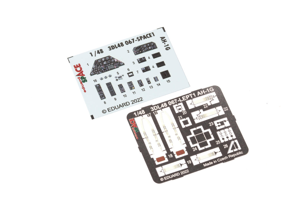 Eduard ED3DL48067 1:48 Bell AH-1G Cobra SPACE 3D Decal instruments etched parts