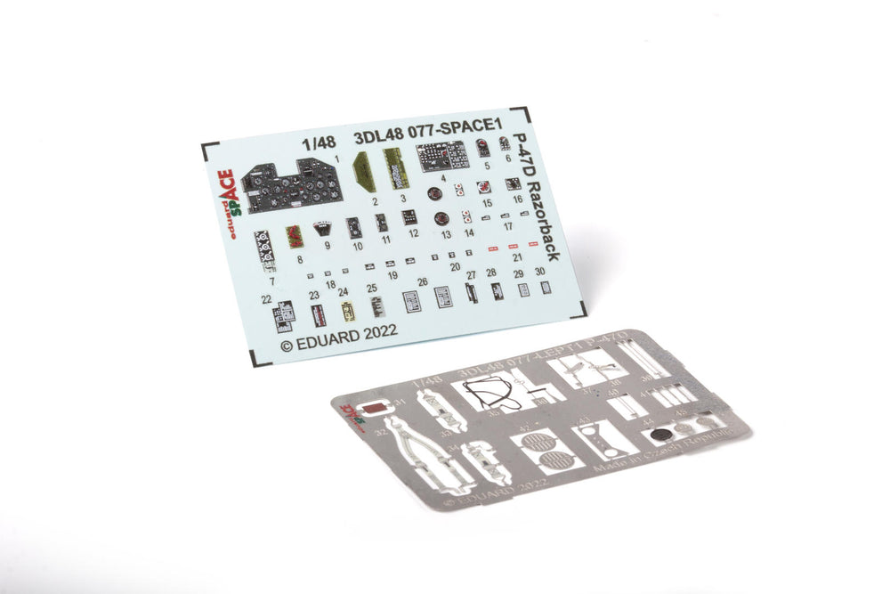 Eduard ED3DL48077 1:48 Republic P-47D Thunderbolt Razorback SPACE set