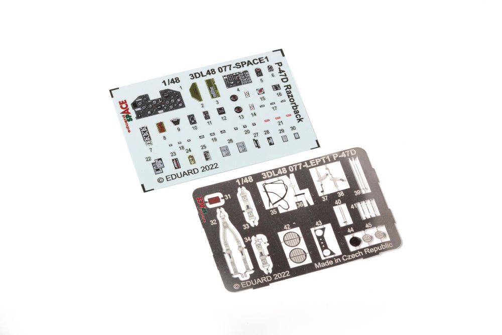 Eduard ED3DL48077 1:48 Republic P-47D Thunderbolt Razorback SPACE set