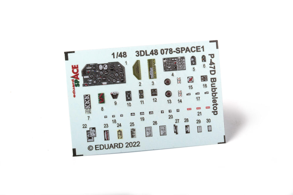 Eduard ED3DL48078 1:48 Republic P-47D Thunderbolt Bubbletop SPACE set