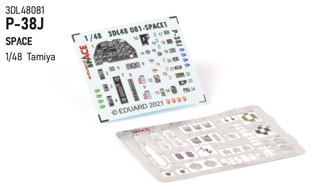Eduard ED3DL48081 1:48 Lockheed P-38J Lightning SPACE set