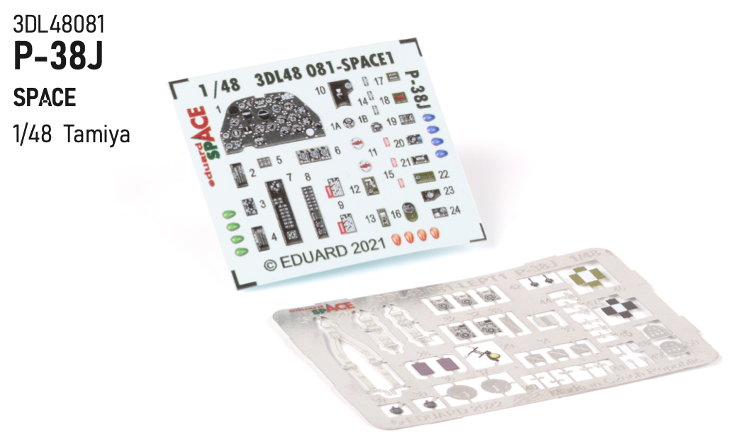 Eduard ED3DL48081 1:48 Lockheed P-38J Lightning SPACE set