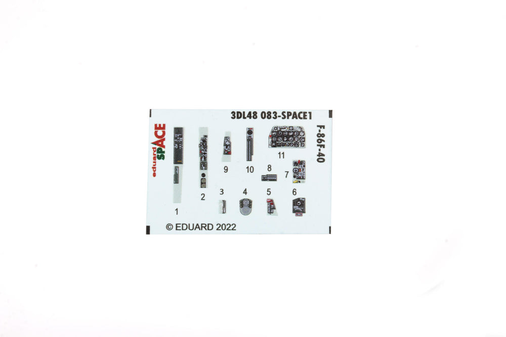 Eduard ED3DL48083 1:48 North-American F-86F-40 Sabre SPACE set