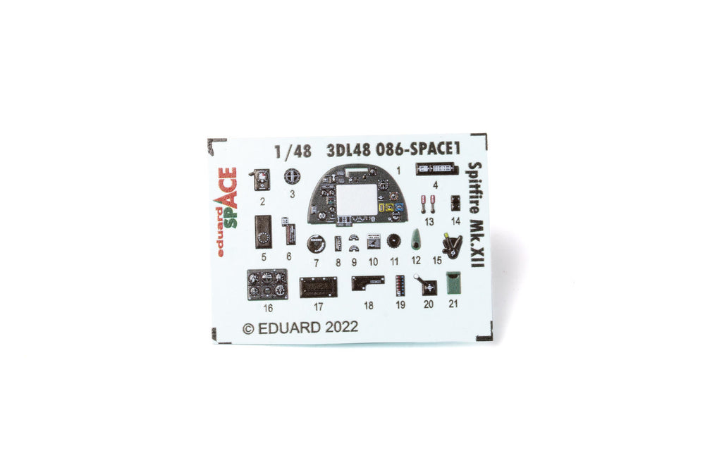 Eduard ED3DL48086 1:48 Supermarine Spitfire Mk.XII SPACE set