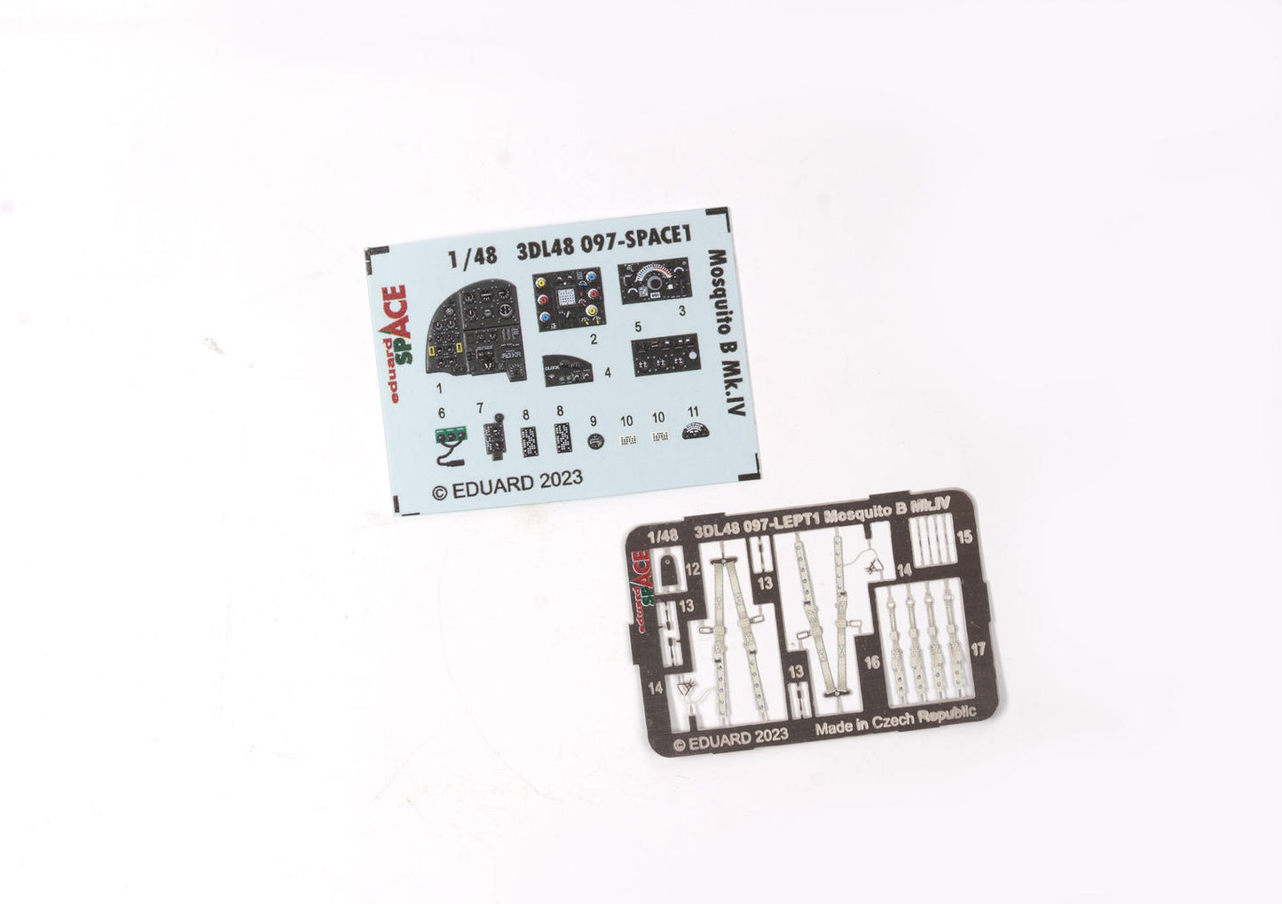 Eduard ED3DL48097 1:48 de Havilland Mosquito B Mk.IV SPACE set