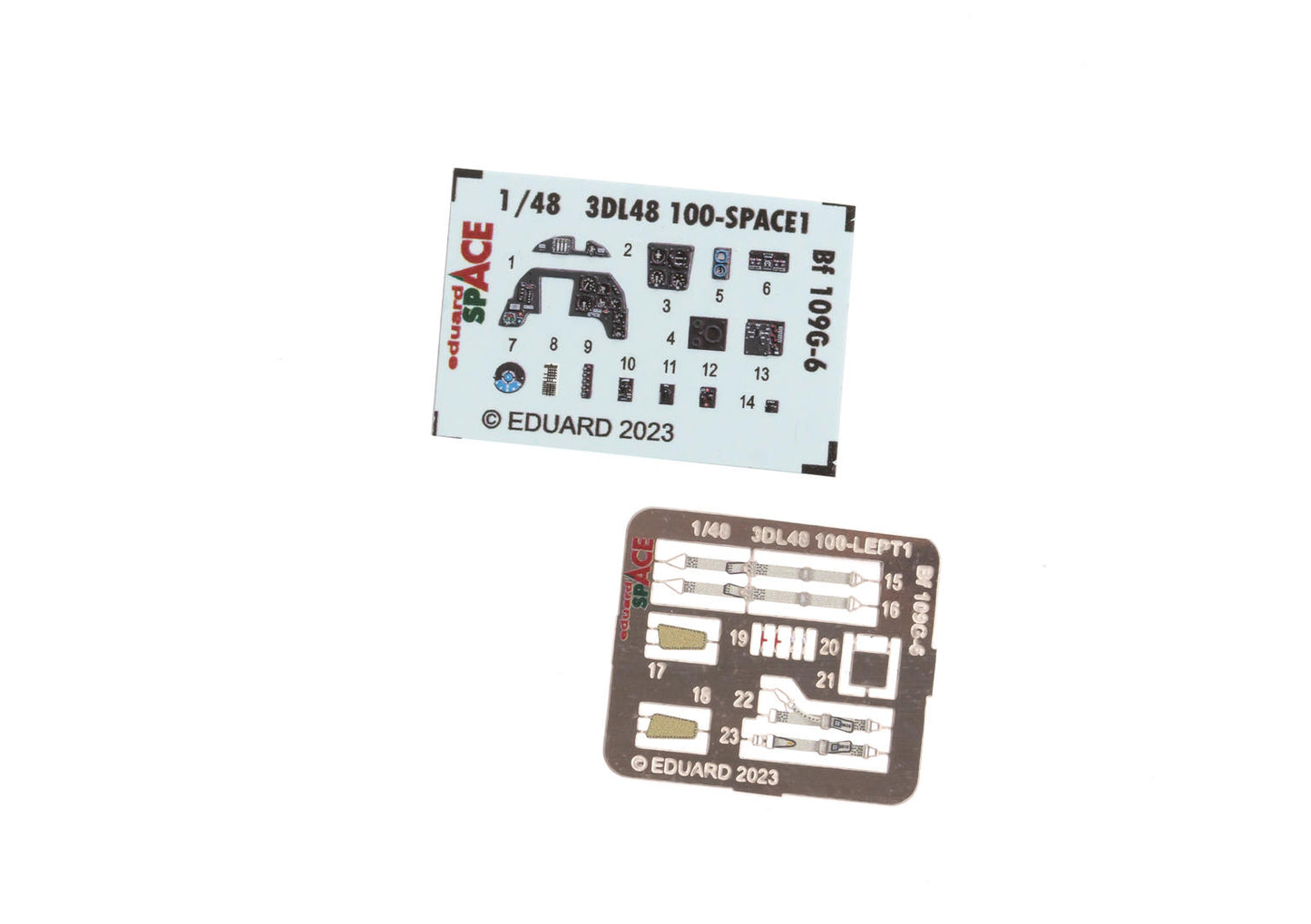 Eduard ED3DL48100 1:48 Messerschmitt Bf-109G-6 SPACE set