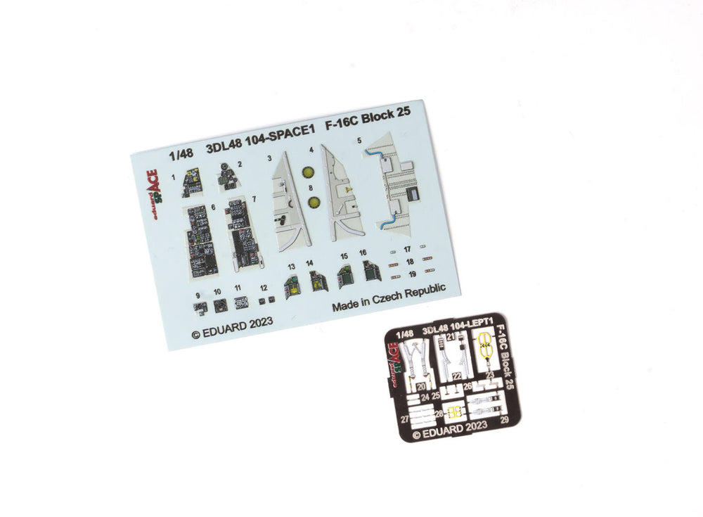 Eduard ED3DL48104 1:48 Lockheed-Martin F-16C Fighting Falcon Block 25 SPACE