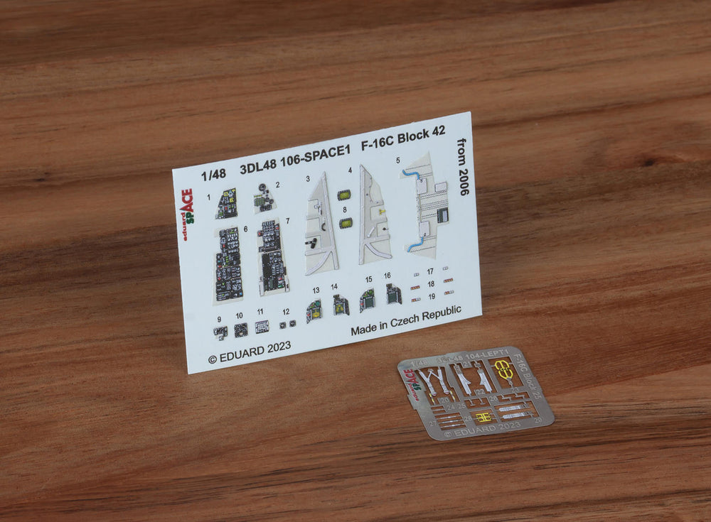 Eduard ED3DL48106 1:48 F-16C Fighting Falcon Block 42 from 2006 SPACE