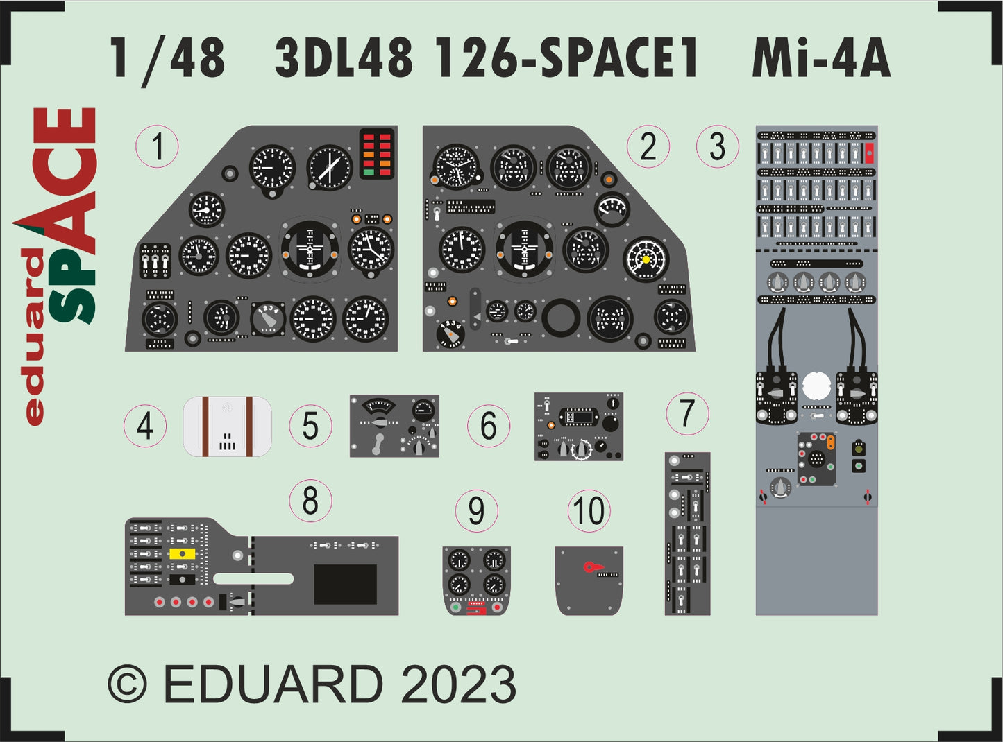Eduard ED3DL48126 1:48 Mil Mi-4A SPACE