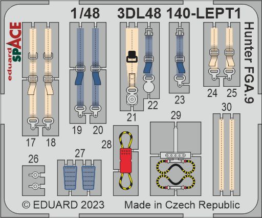 Eduard ED3DL48140 1:48 Hawker Hunter FGA.9 SPACE