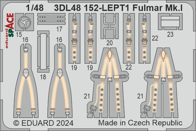 Eduard ED3DL48152 1:48 Fairey Fulmar Mk.I