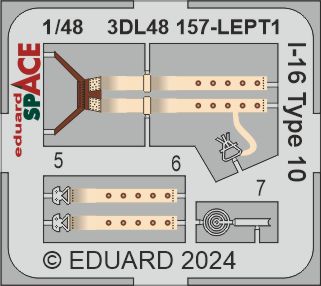 Eduard ED3DL48157 1:48 Polikarpov I-16 Type 10 SPACE