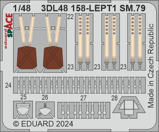 Eduard ED3DL48158 1:48 Savoia-Marchetti SM.79 SPACE