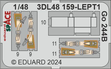 Eduard ED3DL48159 1:48 Gotha Go-244B SPACE