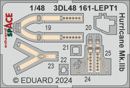 Eduard ED3DL48161 1:48 Hawker Hurricane Mk.IIb