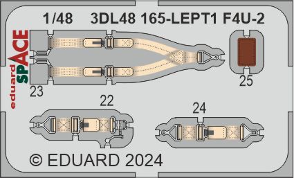 Eduard ED3DL48165 1:48 Vought F4U-2 SPACE Corsair