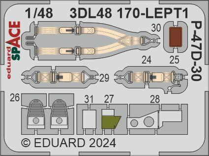 Eduard ED3DL48170 1:48 Republic P-47D-30 Thunderbolt