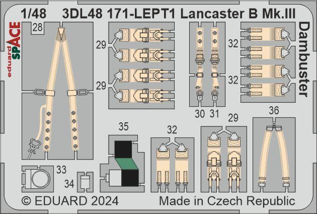 Eduard ED3DL48171 1:48 Avro Lancaster B Mk.III Dambuster