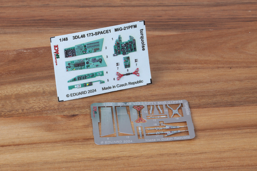 Eduard ED3DL48173 1:48 Mikoyan MiG-21PFM turquoise