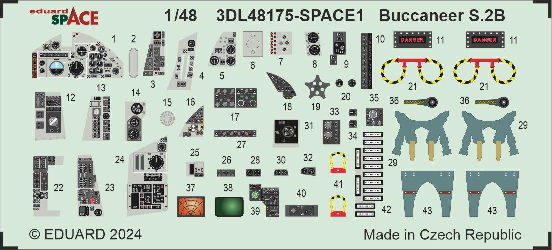 Eduard ED3DL48175 1:48 Blackburn Buccaneer S.2B