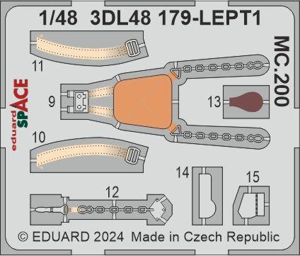 Eduard ED3DL48179 1:48 Macchi C.200 Saetta