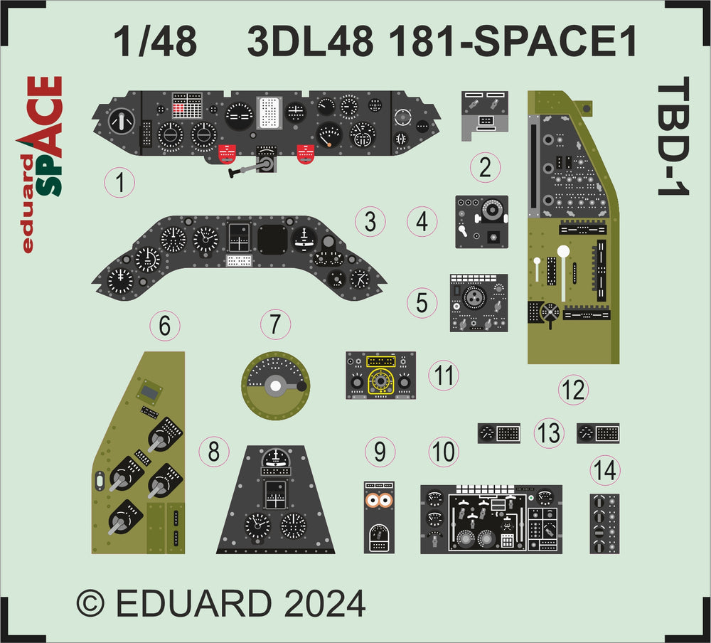 Eduard ED3DL48181 1:48 Douglas TBD-1 'Devastator'